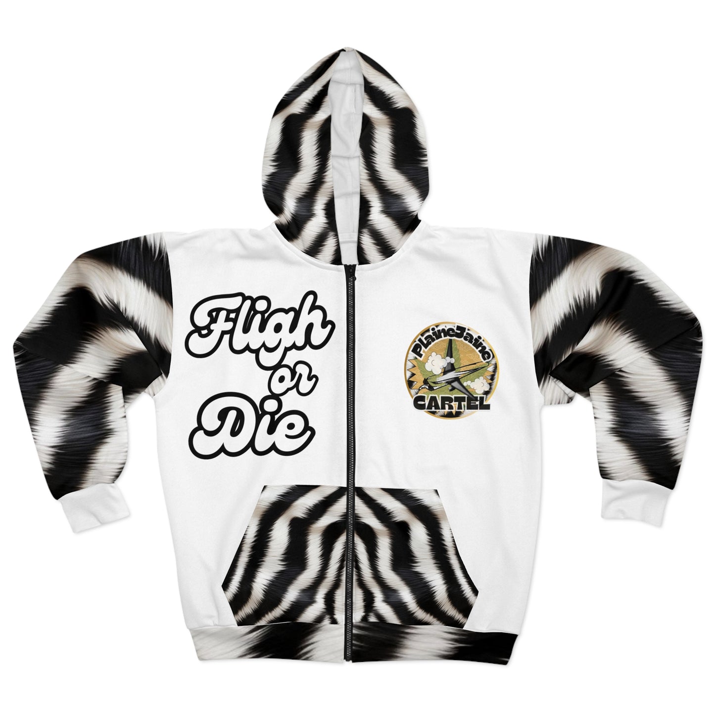 Plaine Jaine Cartel “Oreo Tiger Drip” (La Blanca) Hoodie