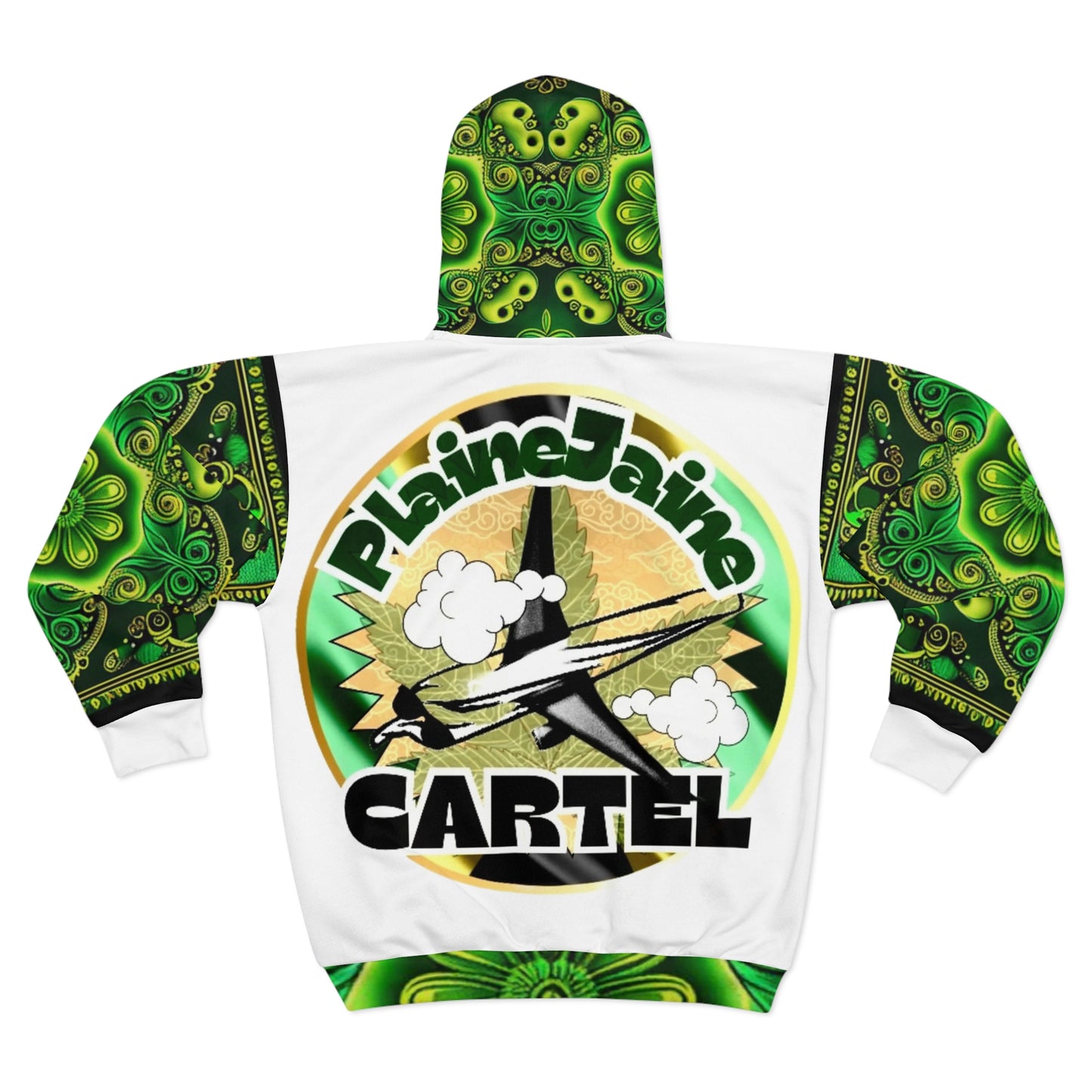 Plaine Jaine Cartel “EYE Love Jamaica,” (White), Hoodie