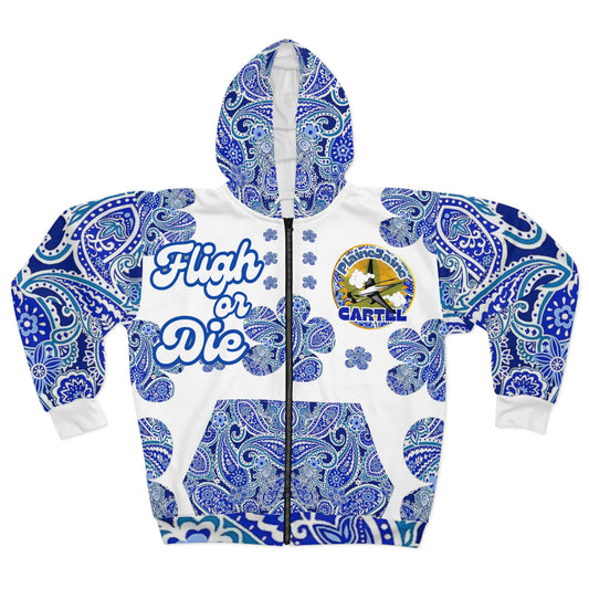 “Splash of Paisley” Fligh or Die: Plaine Jaine 101, Hoodie