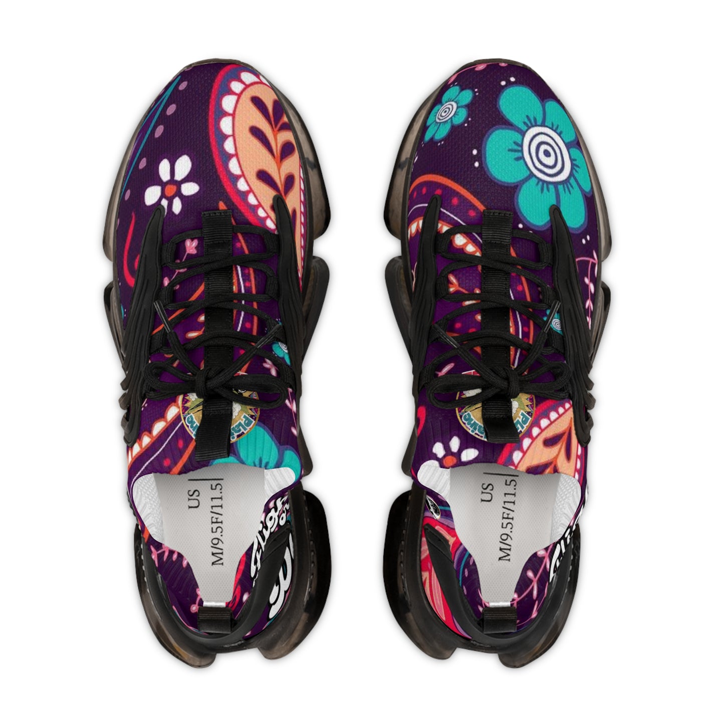 Plaine Jaine Cartel “Tryp P Paisley” Moonwalker Sneakers