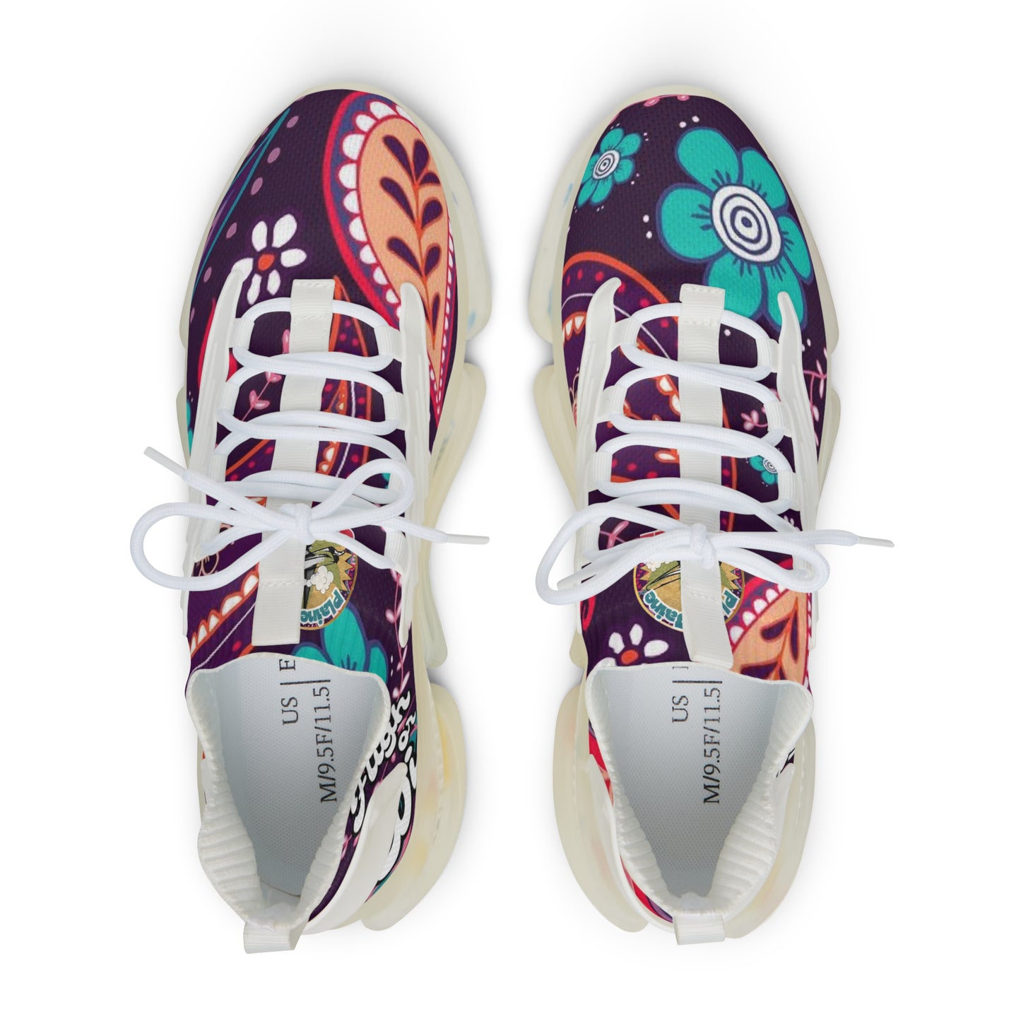 Plaine Jaine Cartel “Tryp P Paisley” Moonwalker Sneakers