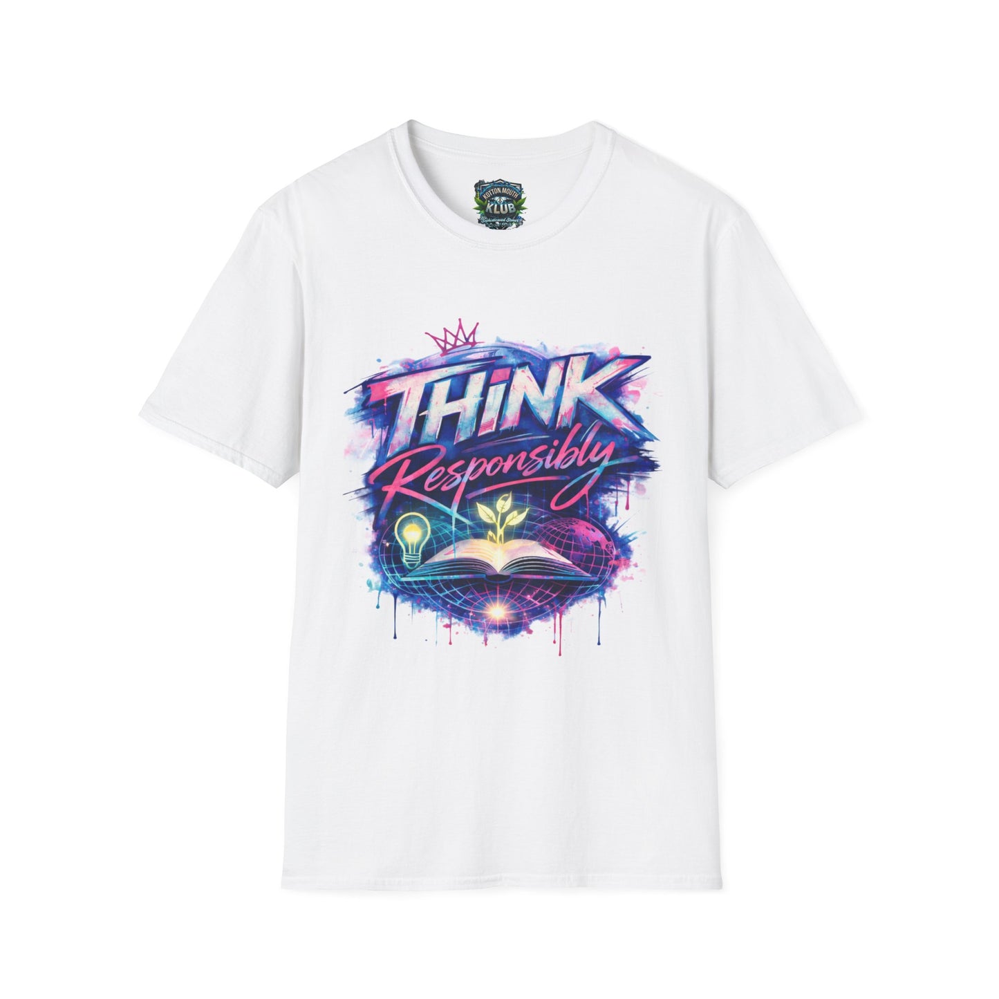 THINK Responsibly Tee by KMK (Pink/Turquoise)