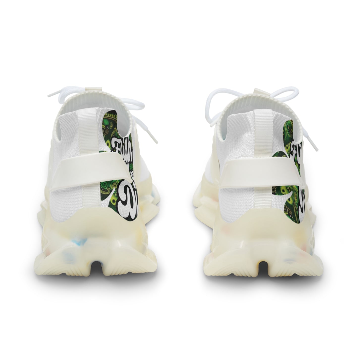 Plaine Jaine Cartel “EYE Love Jamaica,” (La Blanca) MoonWalker Sneakers