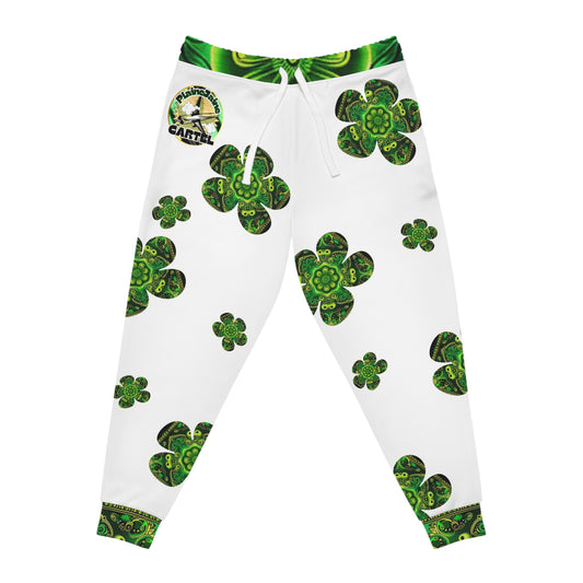 Plaine Jaine Cartel “EYE Love Jamaica,” (White) Joggers