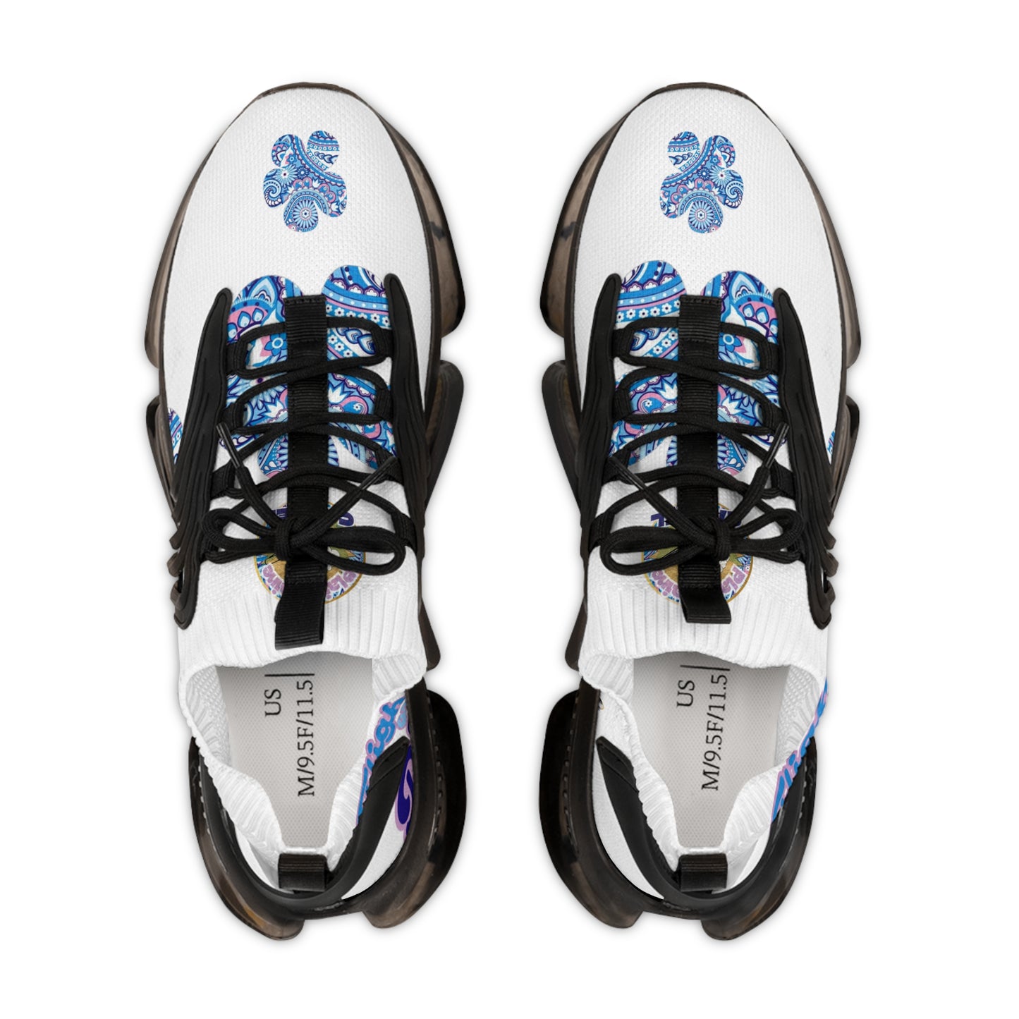 Plaine Jaine Cartel “SkyTryP Bleu Paisley” MoonWalker Sneakers