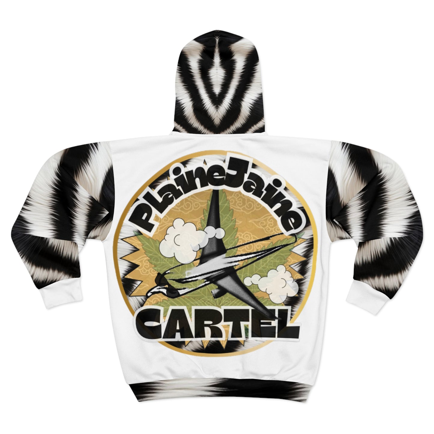 Plaine Jaine Cartel “Oreo Tiger Drip” (La Blanca) Hoodie